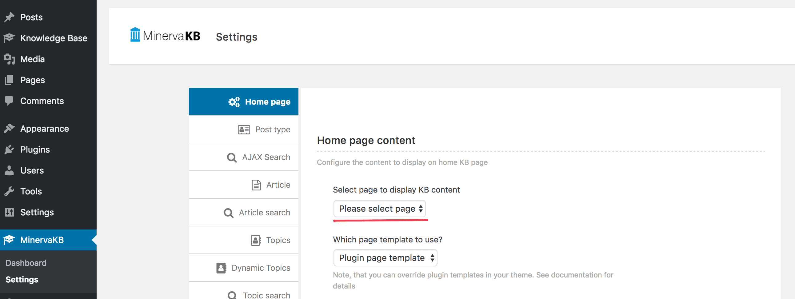 Setup Home Page Qutrix